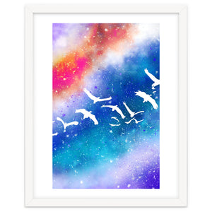Spread Your Wings, Birds Freedom Fly Painting by 83 Oranges