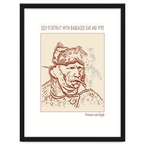 Self Portrait With Bandaged Ear And Pipe – Vincent Van Gogh by Doa Project