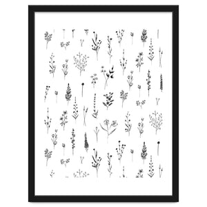 Wildflowers Minimalist Pattern by Anis illustration