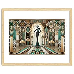 Art Deco Glamour Woman by Chromatic Fusion Studio