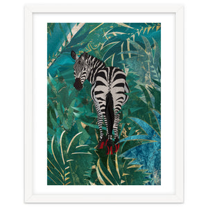Zebra in the Jungle Heels by Sarah Manovski