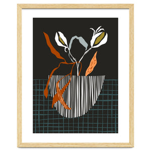 Midcentury plant pot dark by Annick