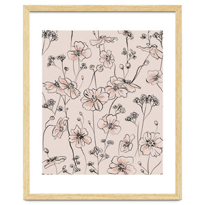 Wild Roses Floral Pattern by Anis illustration