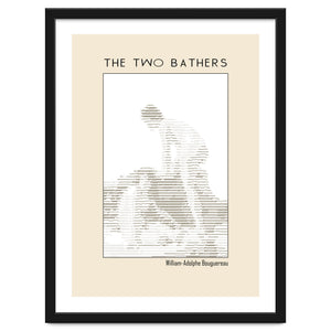 The two bathers (1884) – William-Adolphe Bouguereau (ascii art) by Doa Project