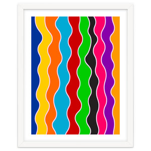 Retro Wavy Pattern by Baobab print store
