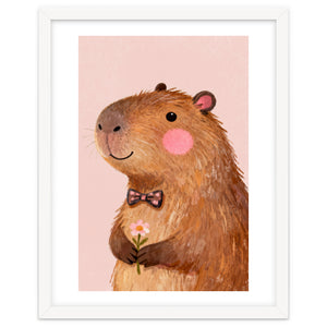Capybara Kindergarten Nursery Art by neeteshdsgn