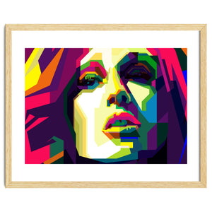 Julianne Moore Film Actress Pop Art WPAP by Artkreator