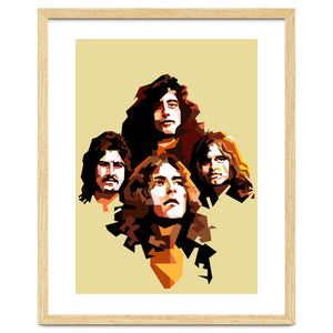 Retro Led Zeppelin Rock Blues Music by Artkreator