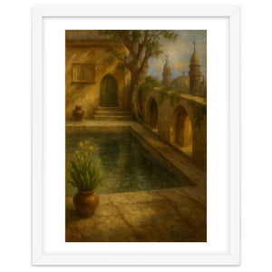 "The Scent of Faith" Oil on Canvas (Digital Realism Style) by SaharAmira