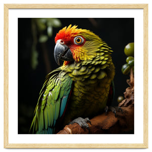 Vibrant Macaw Parrot by Rizwana Khan