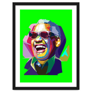 Ray Charles Jazz Singer Pop Art Illustration by Artkreator