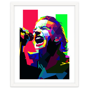 Eddie Vedder Singer Guitarist WPAP Trending Now by Artkreator