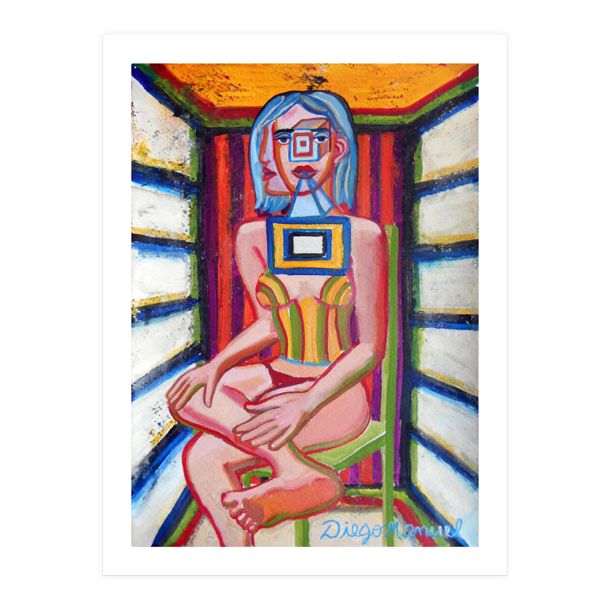 Mujer En La Silla 12 (Print Only)