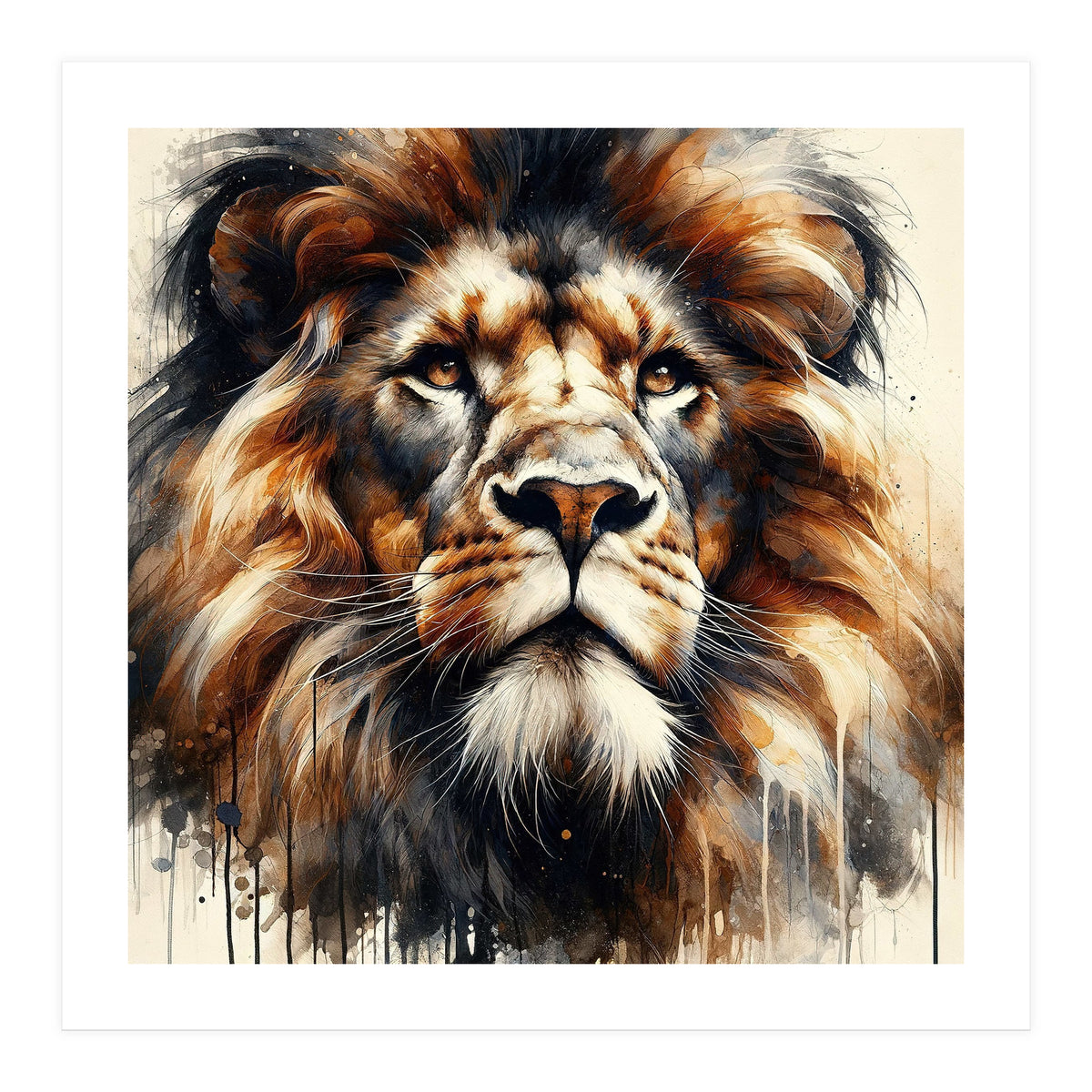 Powerful Lion (Print Only)