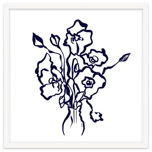 flowers line art by edsonramosart