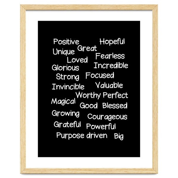 Positive affirmations