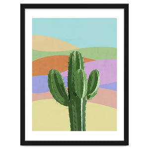 Colorful Cactus 1 by Art and Heart
