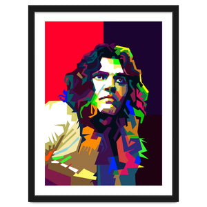Tommy Bolin Classic Rock Guitar Art WPAP by Artkreator