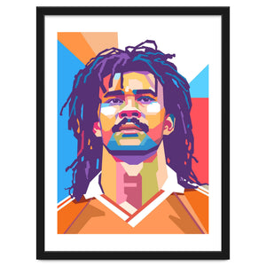 Ruud Gullit pop art portrait by Ndhon