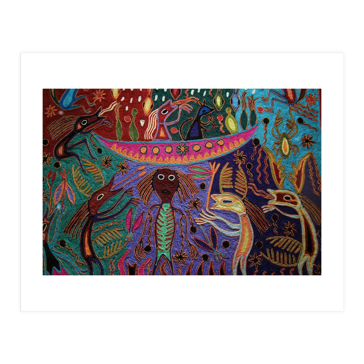 Mexico.Mexico city.National Museum of Anthropology. Huichol art. (Print Only)