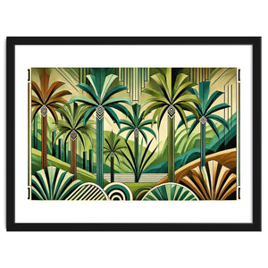 Tropical Art Deco Oasis by Chromatic Fusion Studio