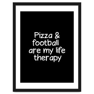 Pizza and football are my life therapy by Happieeagle