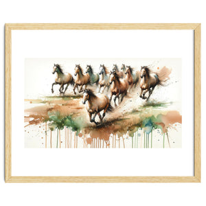 Galloping Horse Herd by Chromatic Fusion Studio