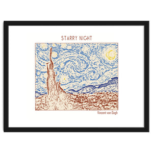 Starry Night – Vincent Van Gogh by Doa Project