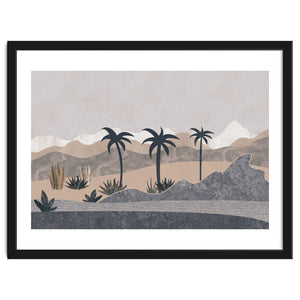 Abstract Landscape Palm Oasis by Andrea Haase
