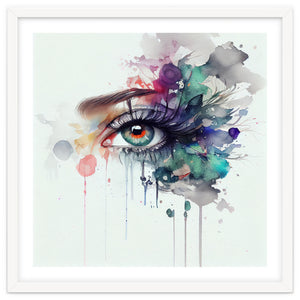 Watercolor Woman Eye #5 by Chromatic Fusion Studio