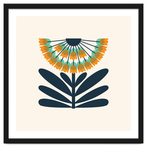 Orange Retro Allium by Taya Cosgrove