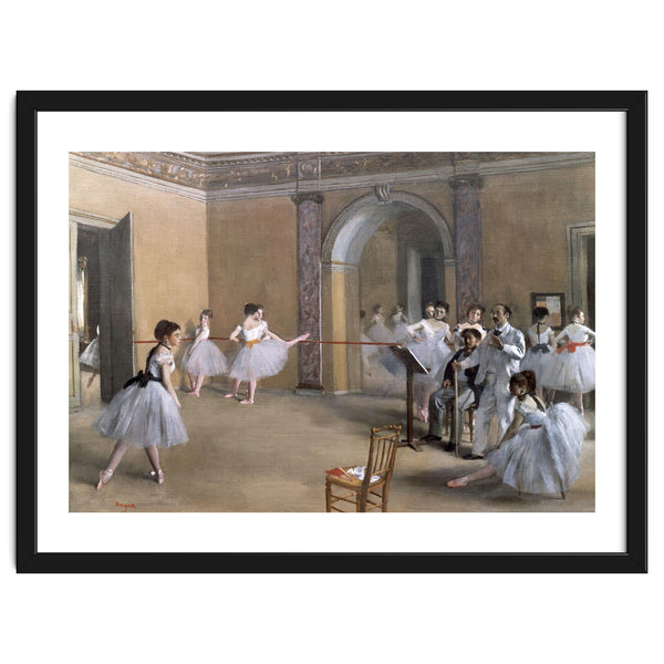 The Dance Foyer at the Opera on the rue Le Peletier, 1872 - 32x46 cm - oil on canvas.