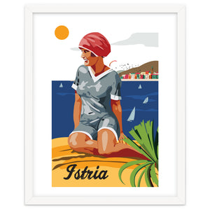 Istria, Swimmer on the Beach by Hermes