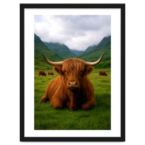 Highland Cow in Scotland by neeteshdsgn