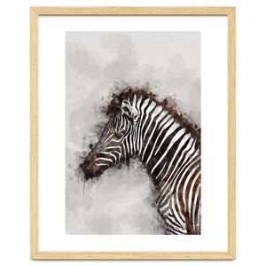 Zebra Watercolor by berwies