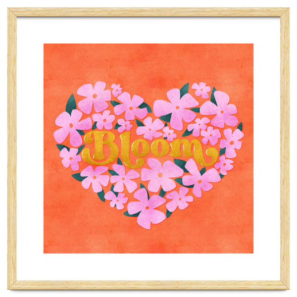 Bloom Floral Heart