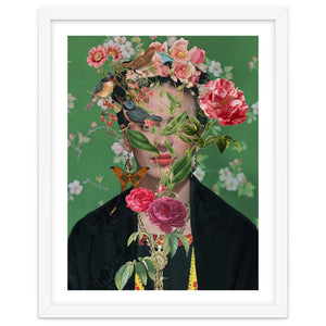 Frida collage art by edsonramosart