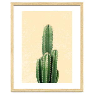 Tall Cactus, Minimal Desert Saguaro Art by neeteshdsgn
