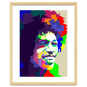Jimi Hendrix Rock And Blues Music Pop Art by Artkreator