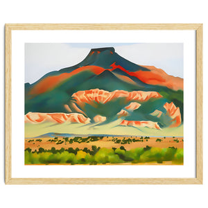 Georgia O’Keeffe – My Front Yard, Summer (1941) | Vibrant Southwestern Landscape in Modernist Style by TimelessArtworks
