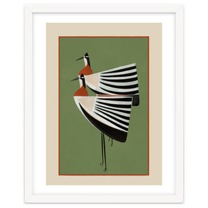 Striped Bird Pair by Branka Kodžoman