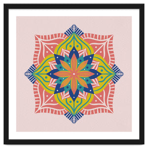 Colorful abstract mandala by Wackapacka