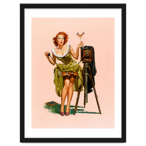 Sexy Pinup Woman On Photo Session by Hermes