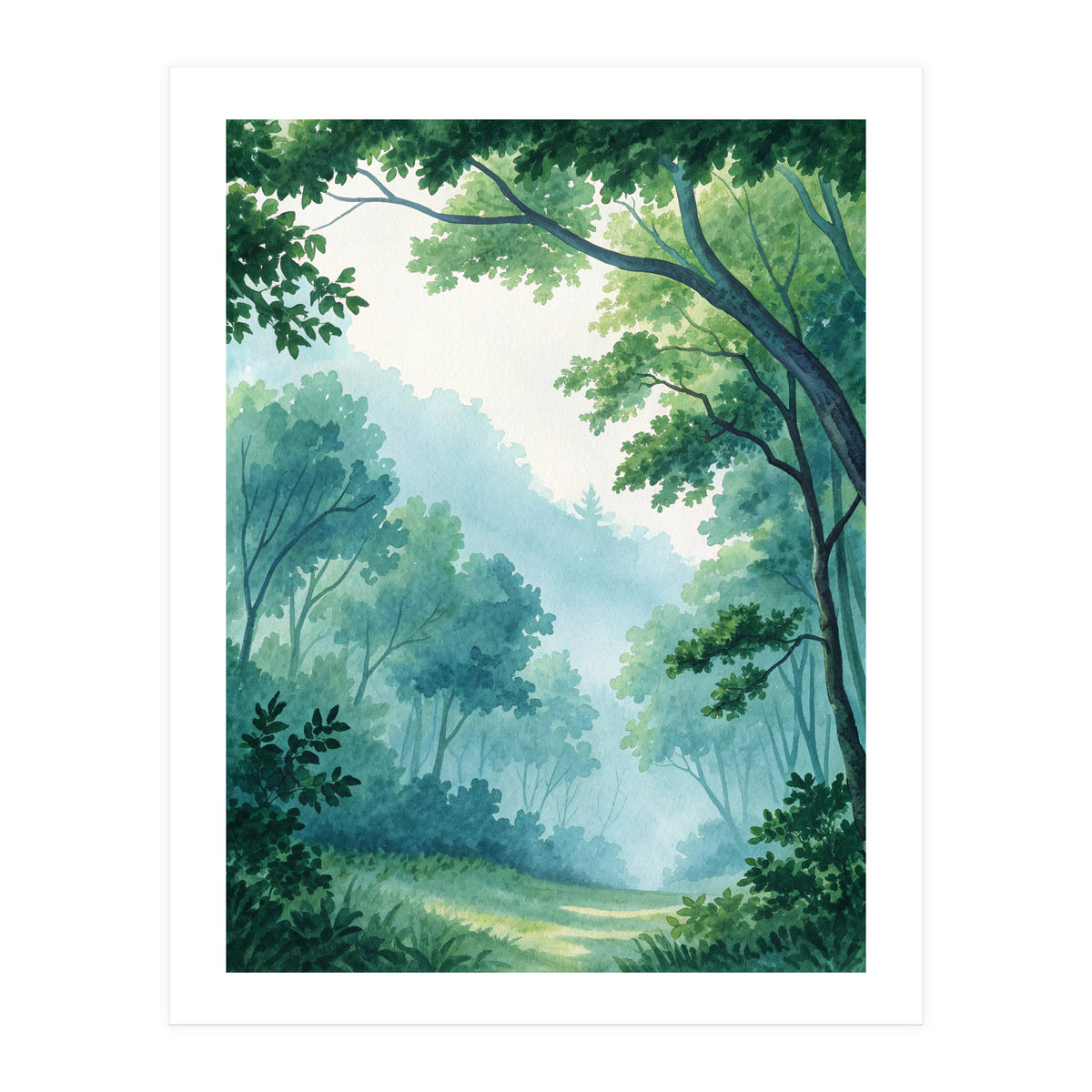 Misty Forest Canopy (Print Only)