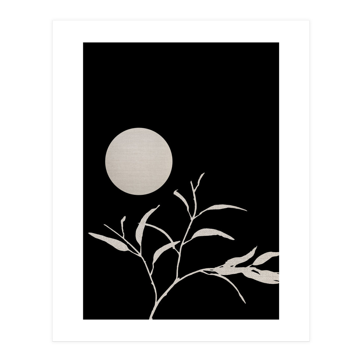 Moon & Leaf (Print Only)