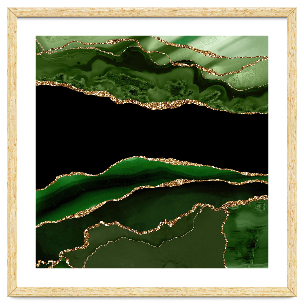 Green & Gold Agate Texture 11