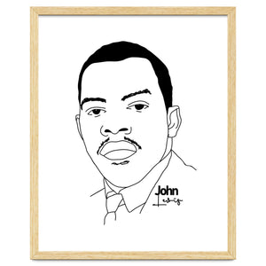 John Lewis Civil Rights Activist by taurungka