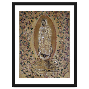 VIRGIN DE GUADALUPE - 1697 - ENCONCHADO PAINTING. JUAN y MIGUEL GONZALEZ PINTORES siglo XVII. by Album