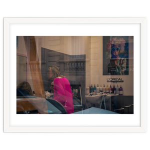 Street Photography - Barber Shop, Paris by Viviane QUAN
