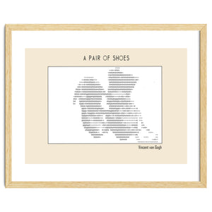 a pair of shoes (1886) – Vincent van Gogh(ascii art) by Doa Project